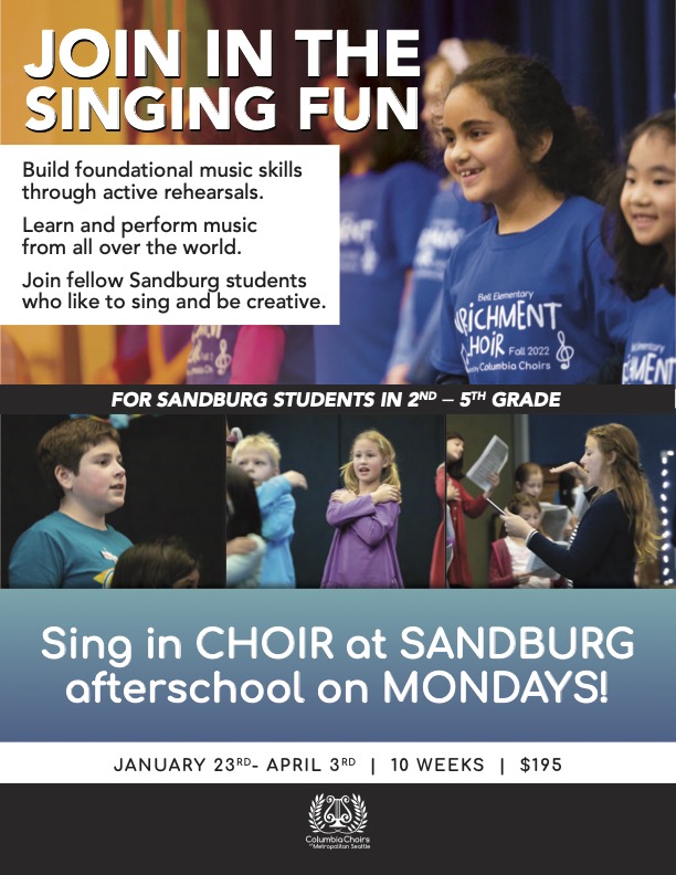 Choir Enrichment Flyer - Sandburg